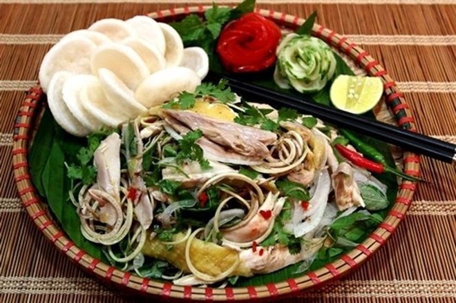 gỏi thịt gà