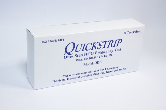 Que thử thai Quickstrip được nhập hoàn toàn từ Mỹ.