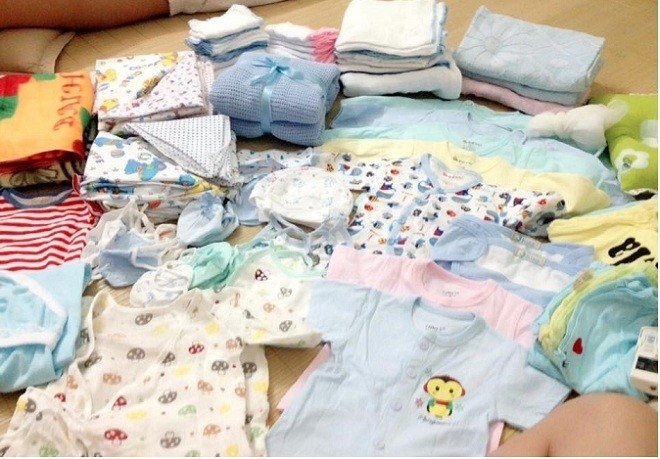 chuẩn bị đồ cho trẻ sơ sinh