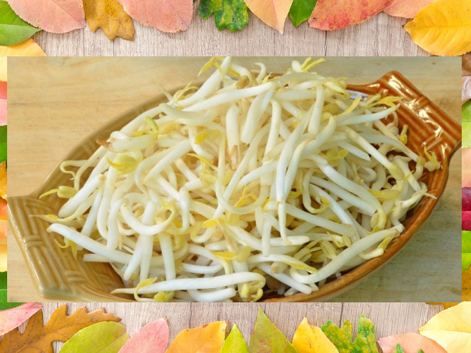 Giá đỗ rửa sạch để ráo.
