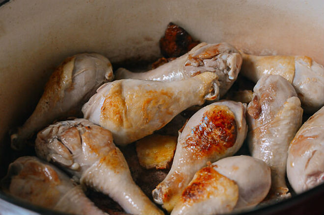 xào đùi gà