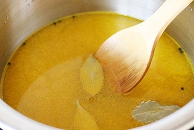 đun sôi hỗn hợp