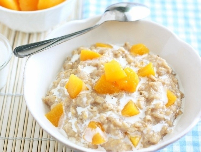 cháo yến mạch bí đỏ