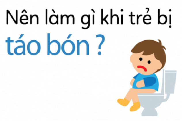 trẻ bị táo bón