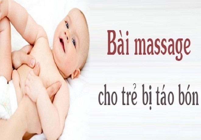 massage cho trẻ sơ sinh bị táo bón