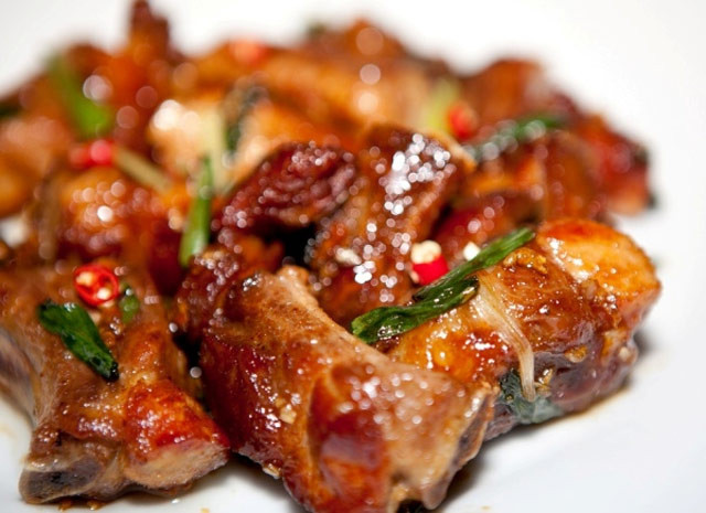 sườn xào chua ngọt vị bắc