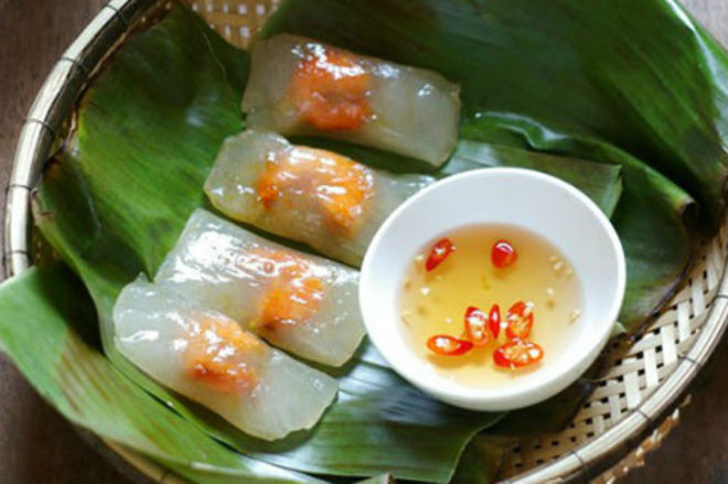 nước mắm chấm bánh bột lọc