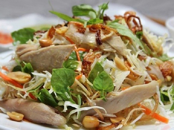 gỏi gà bắp cải