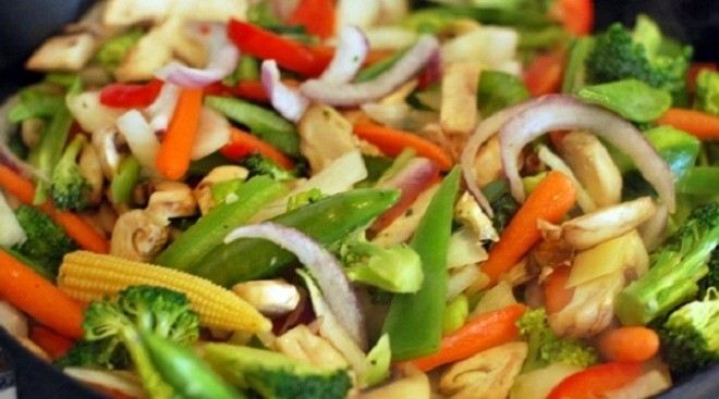 rau củ xào