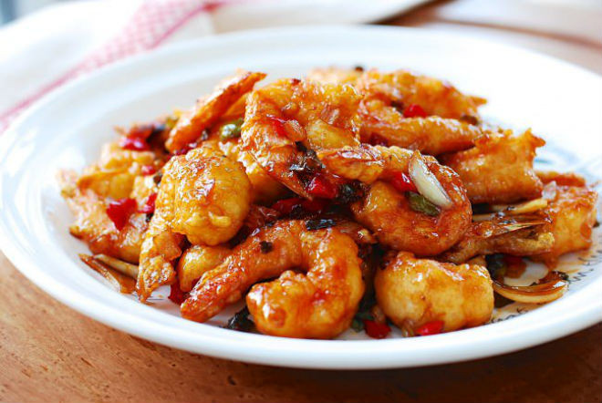 tôm sốt me