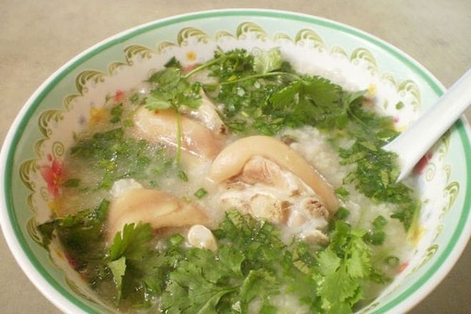 cách nấu cháo chân giò kiểu 1