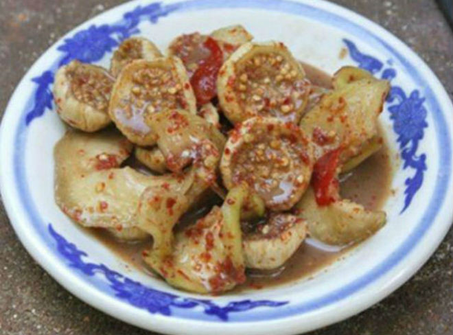 cà pháo trộn mắm nêm