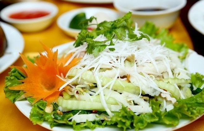 nộm củ đậu với dừa