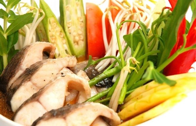 nguyên liệu canh chua cá lóc