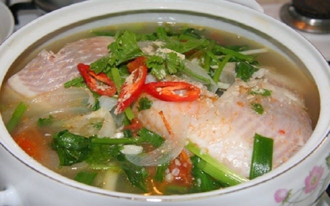 canh chua cá diêu hồng