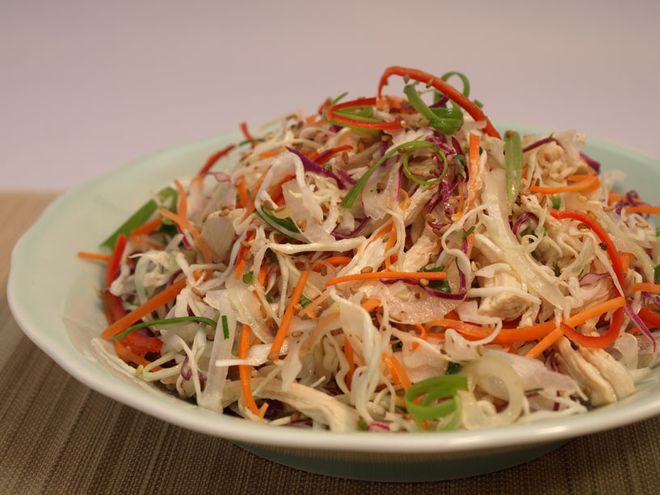 đĩa nộm bắp cải