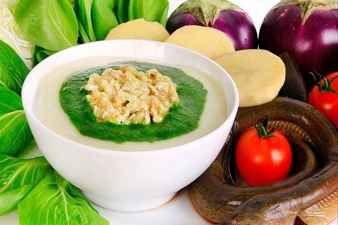 cách nấu cháo thịt bò rau mồng tơi