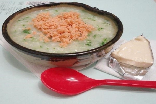cháo cá hồi phô mai