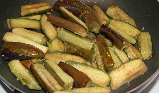 chiên cà tím