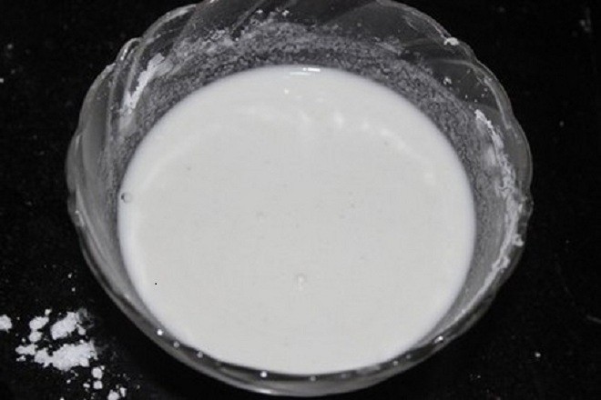 Ngâm bột gạo với nước