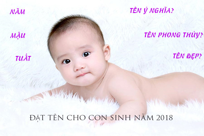 đặt tên con 2018