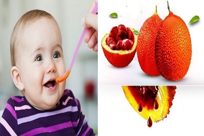 dầu gấc trong thời kỳ ăn dặm