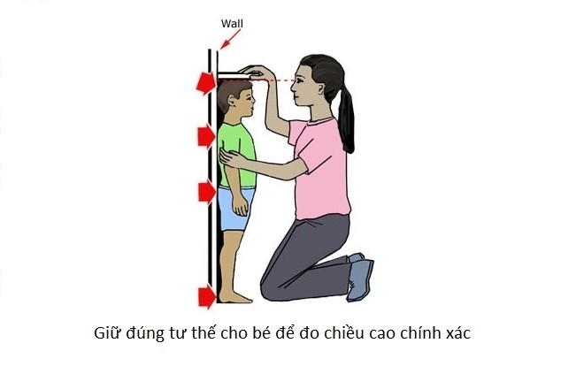 cách đo chiều cao cho trẻ