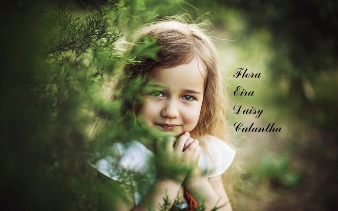 bé gái làm dáng chụp ảnh với thiên nhiên