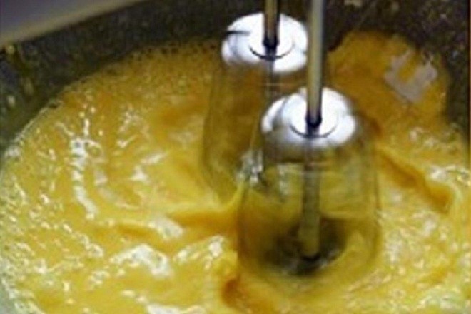 công đoạn làm nhân custard