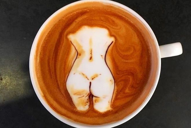 coffee latte hình cô gái