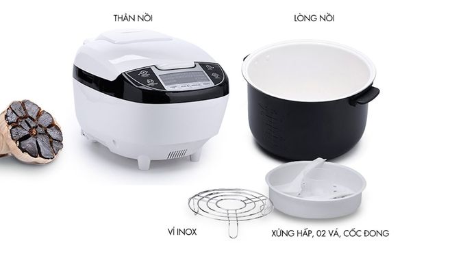 các bộ phận máy làm tỏi đen đa năng perfect