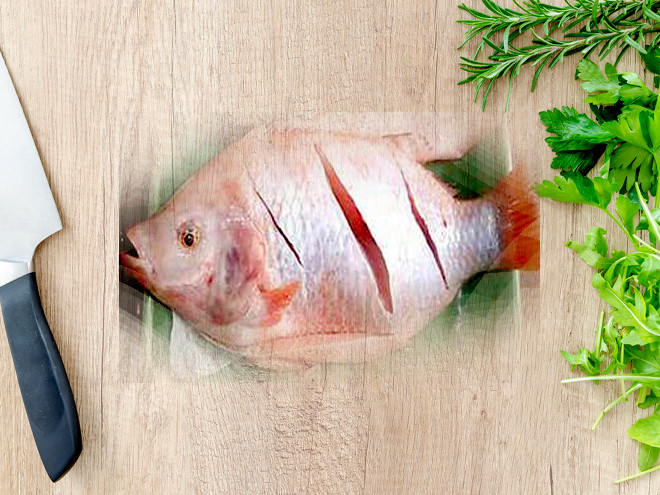 Khứa cá diêu hồng