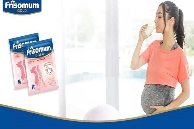 mẹ uống sữa frisomum gold