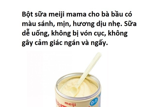 bột sữa meiji mama cho bà bầu