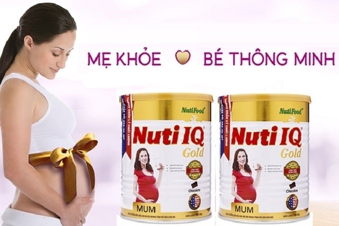 sữa bầu nuti iq mum gold cho bà bầu