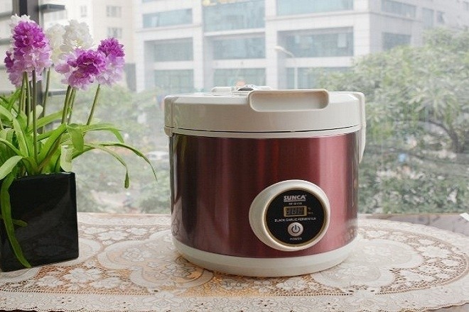 máy làm tỏi đen thường được thiết kế giống như một chiếc nồi cơm điện