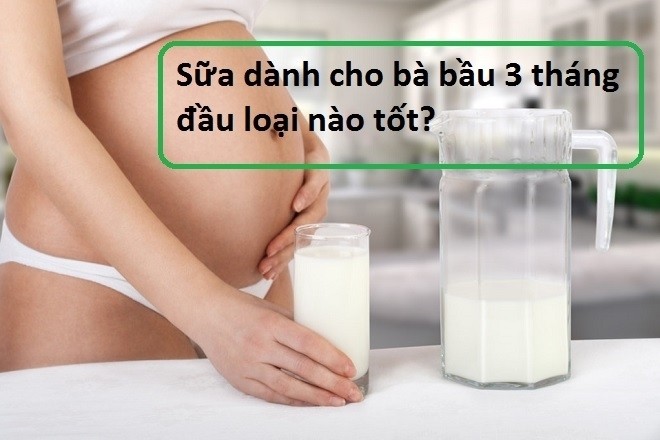 sữa bột cho bà bầu 3 tháng đầu