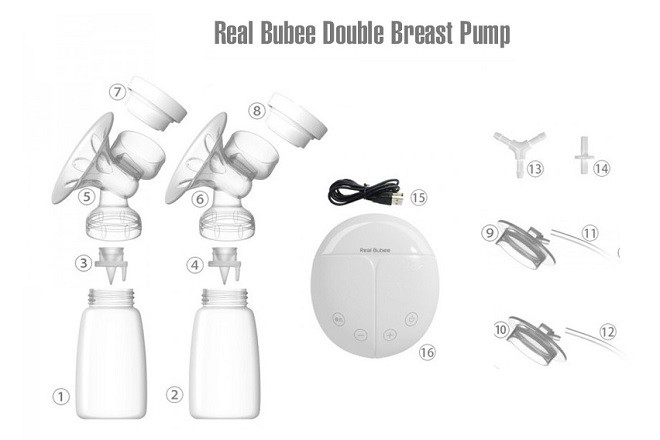 máy hút sữa điện đôi real bubee