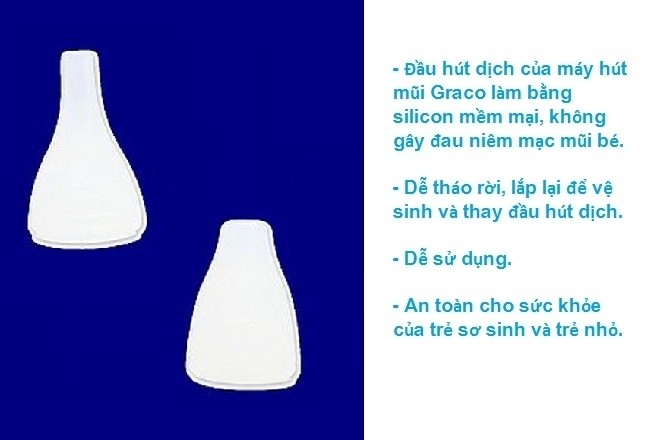 đầu thay máy hút mũi graco