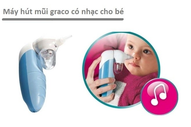 máy hút mũi graco có nhạc cho bé