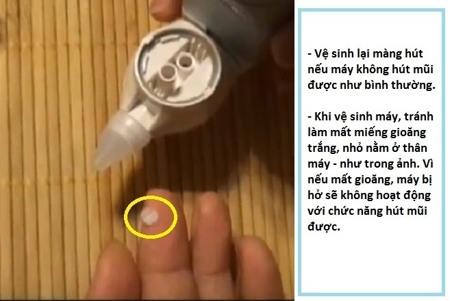 cách sử đầu hút mũi graco