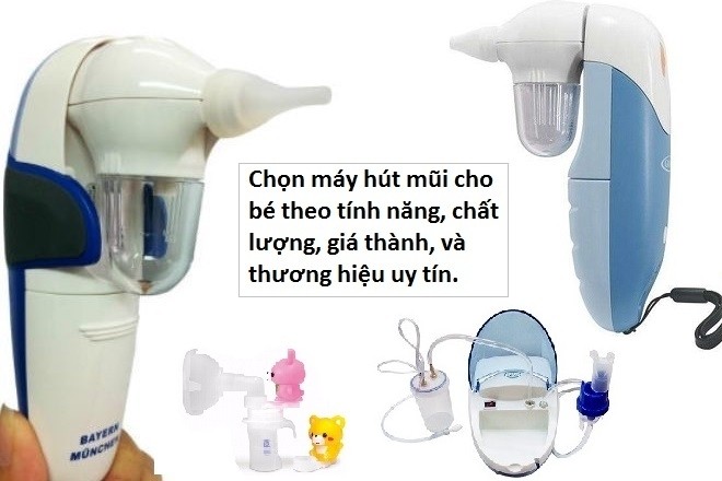 các loại máy hút mũi cho trẻ sơ sinh