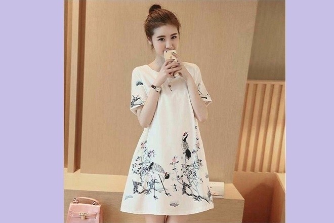 đầm suông cho bà bầu