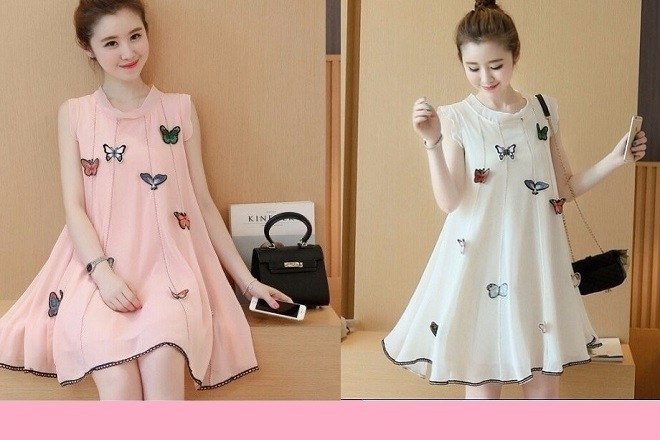 đầm suông cho bà bầu