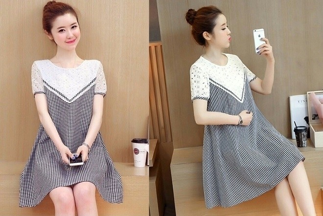 đầm suông cho bà bầu