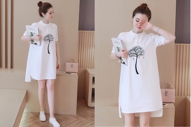 đầm suông cho bà bầu