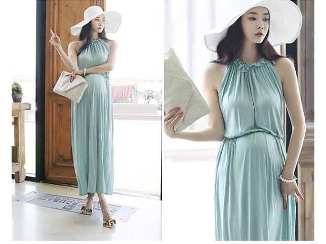 váy maxi cho bà bầu