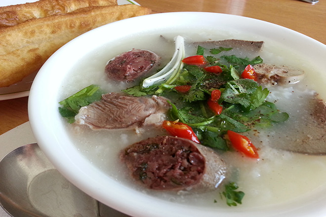 Cách nấu cháo lòng ngon