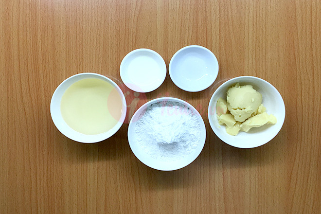 Nguyên liệu làm bánh dẻo trung thu nhân đậu xanh