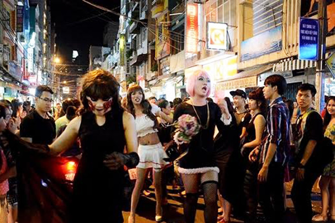 Halloween ở Phố Tây Bùi Viện Sài Gòn